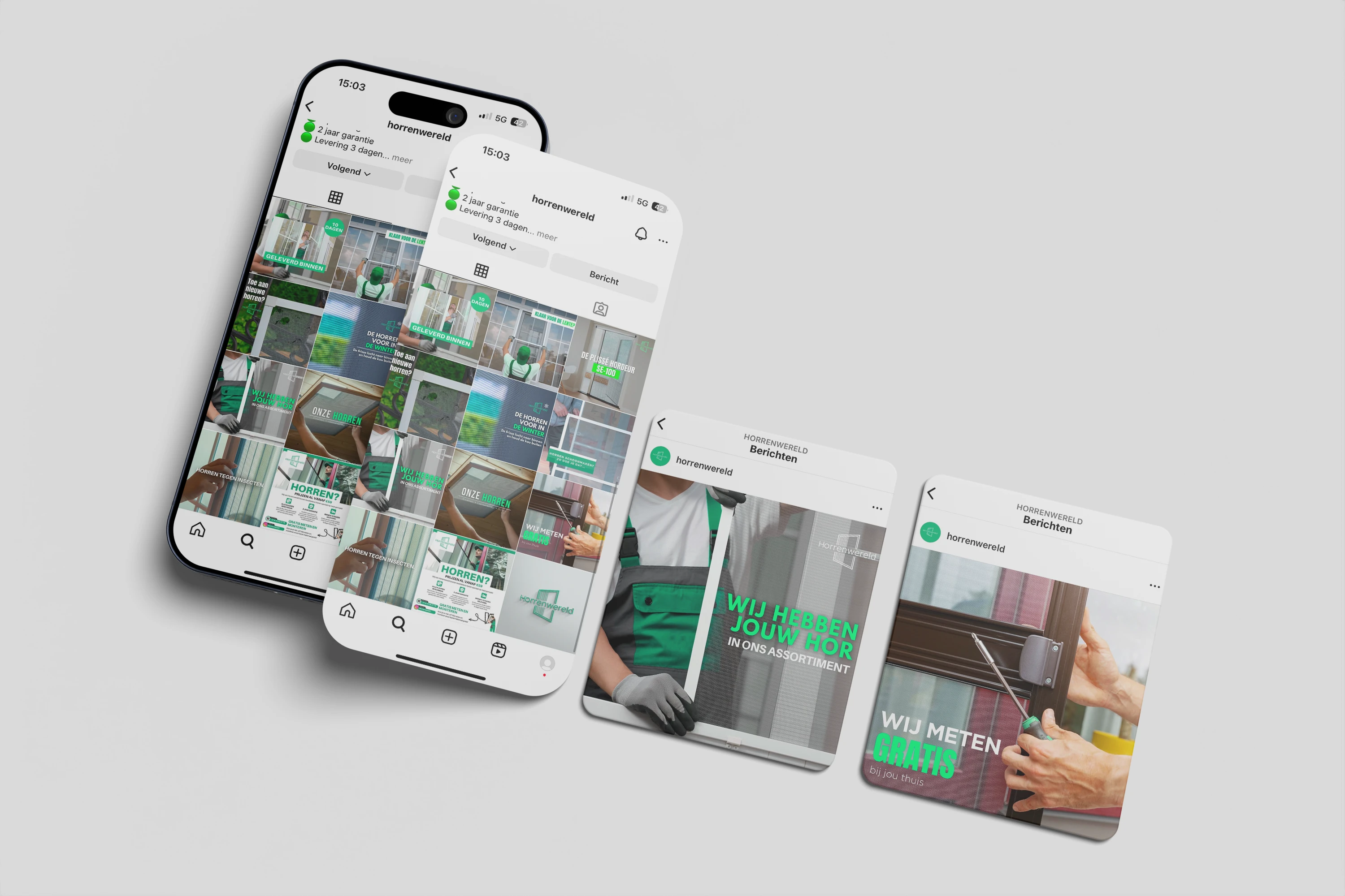 social media marketing horrenwereld -projecten