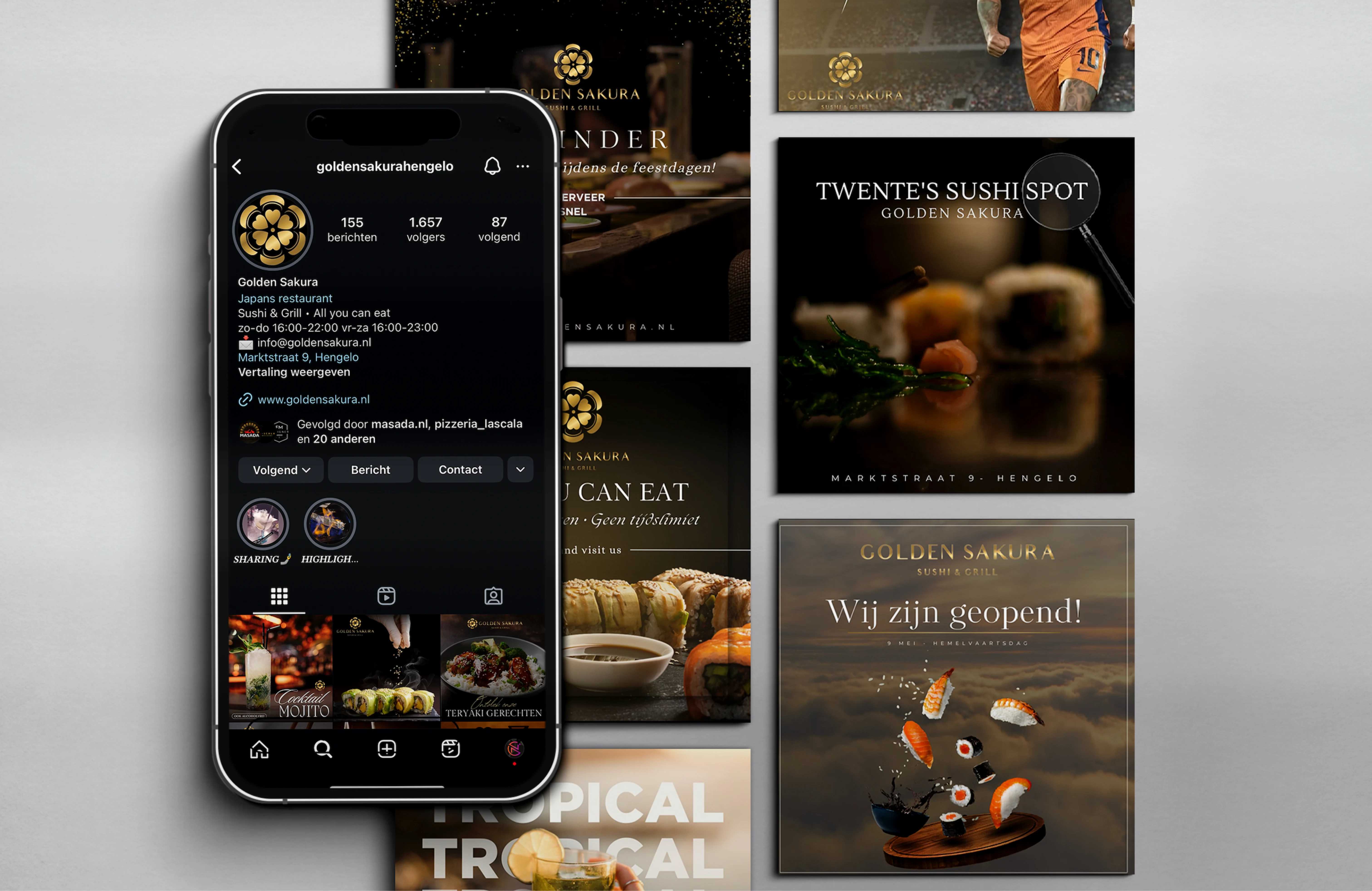 social media marketing golden sakura projecten