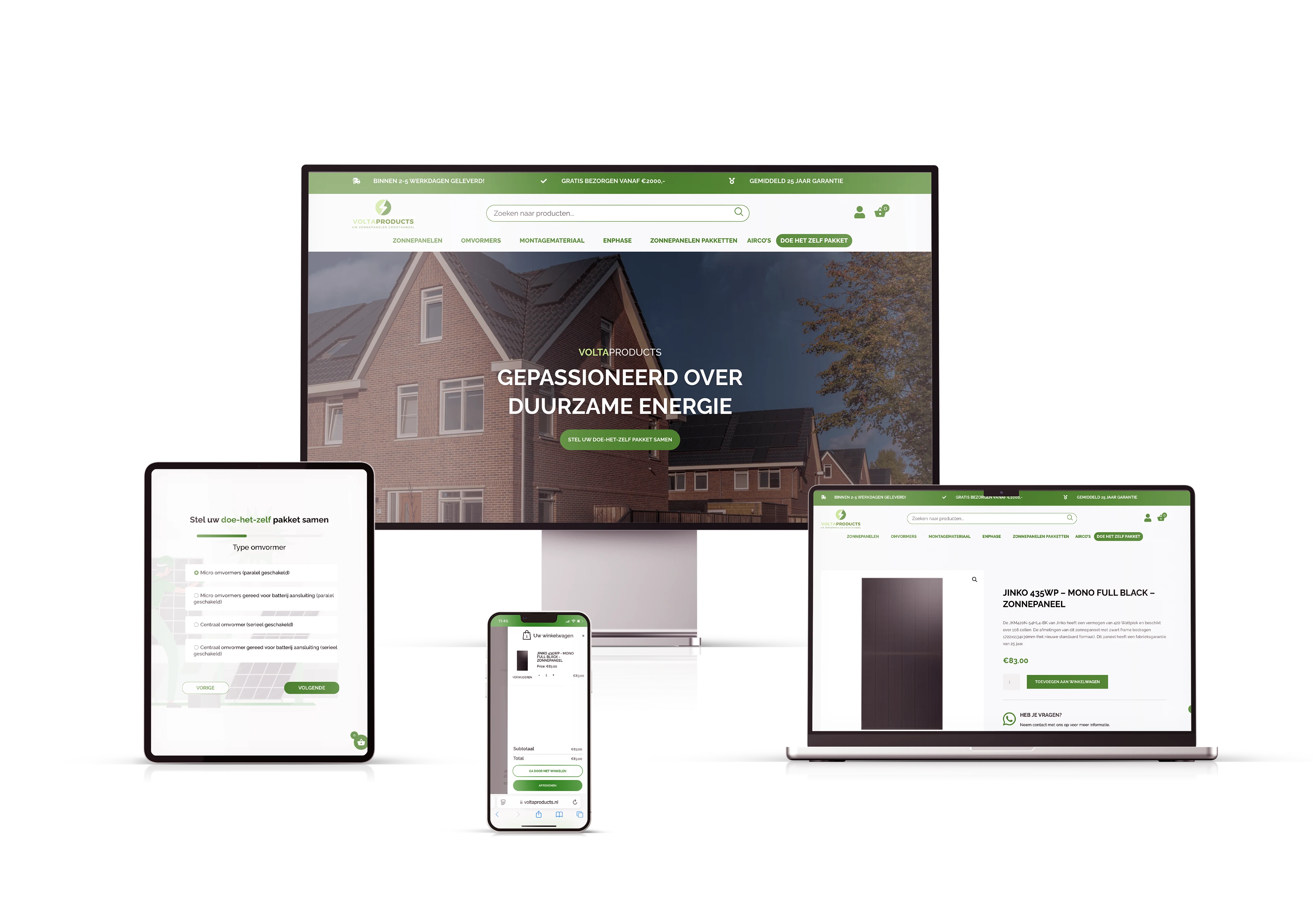 Voltoproducts website - webdesign - ncreation - projecten